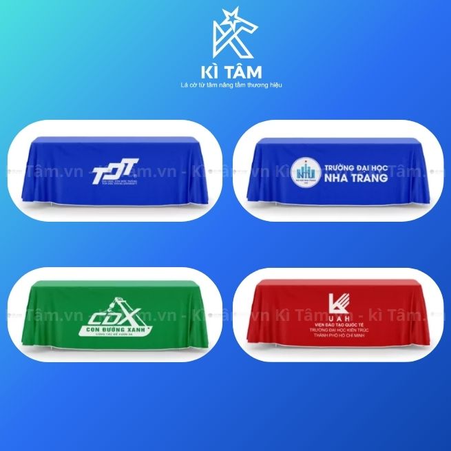Khăn trải bàn sự kiện in logo