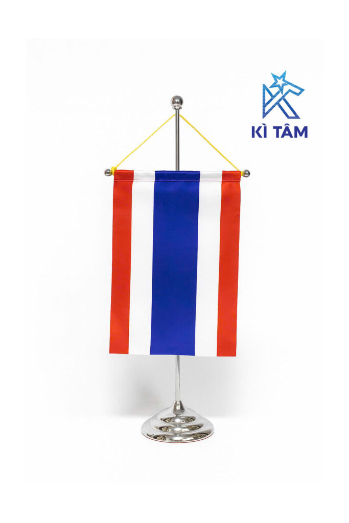 Mẫu cờ để bàn inox