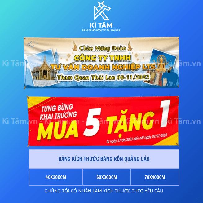 Băng rôn vải quảng cáo