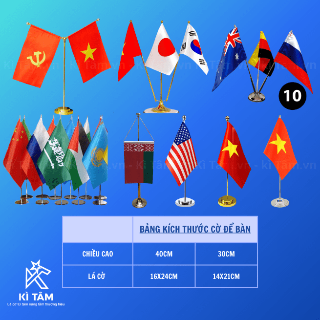 Cờ kí kết để bàn